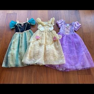 Disney Princess dresses, size 5/6